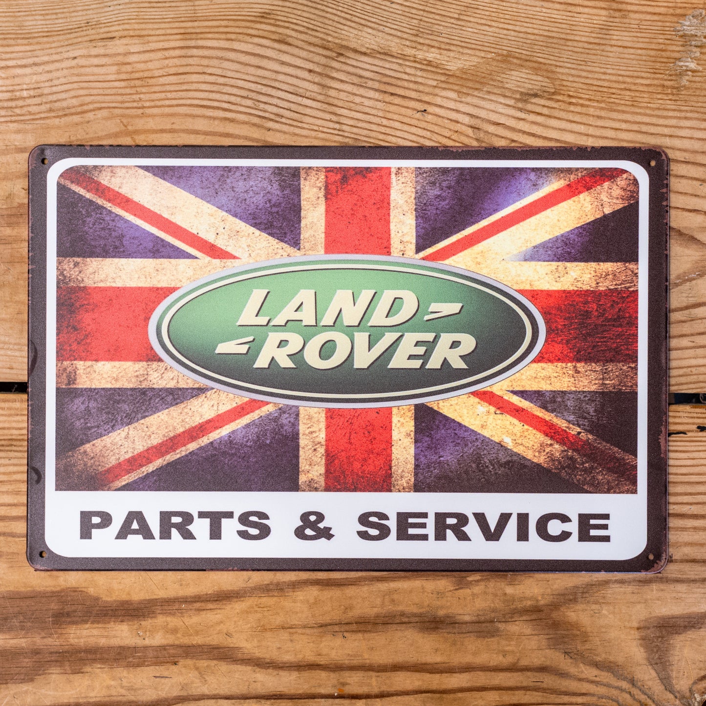Land Rover Parts & Service Metal Sign