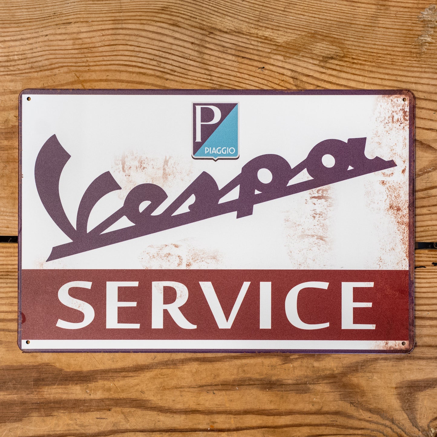 Vespa Service Metal Sign