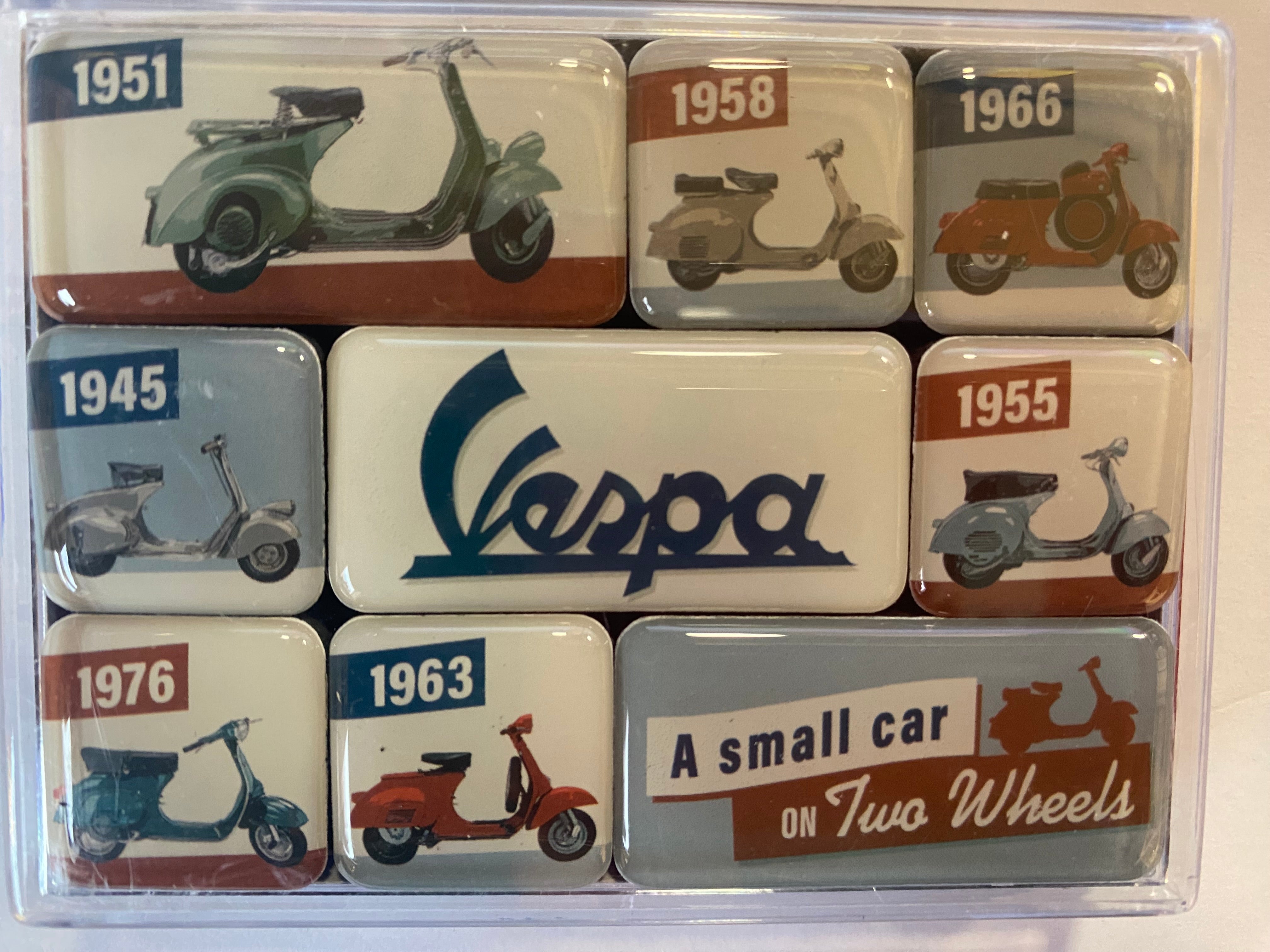 Vespa Nine Piece Magnet Set – Mathewsons Gift Shop