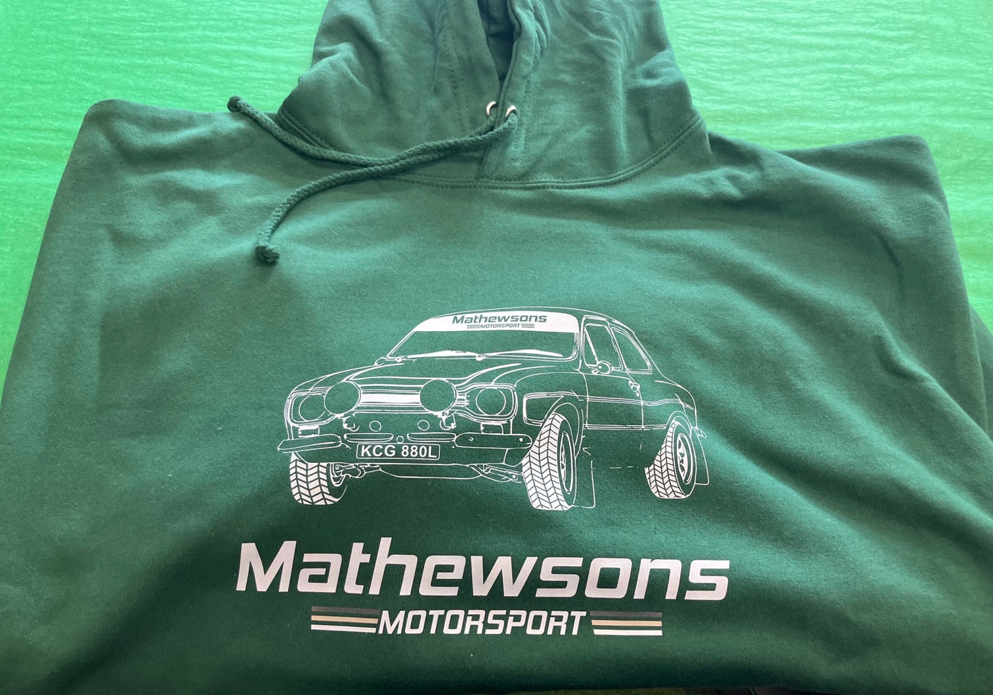 Mathewsons Motorsport Hoodies **Select a Green Round Neck Motorsport T shirt for a discounted price**