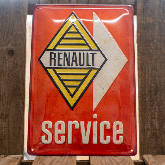 Renault Service Metal Sign