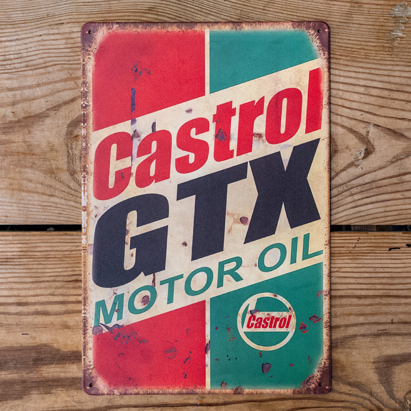 Castrol GTX Motor Oil Metal Sign