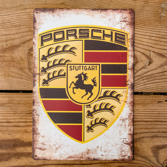 Porsche Metal Sign