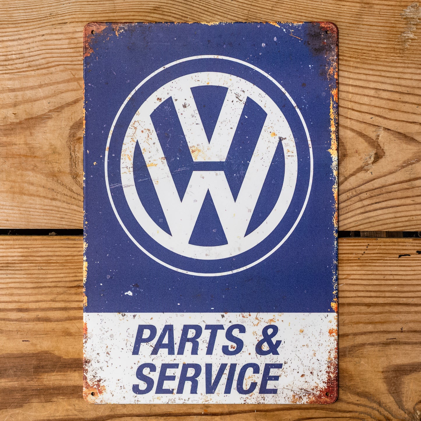 VW Parts & Service Metal Sign