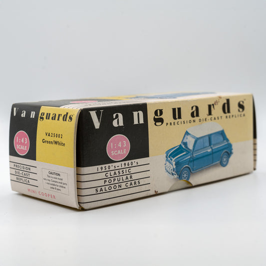 Vanguards 1:43 Mini Cooper 'Green/White'