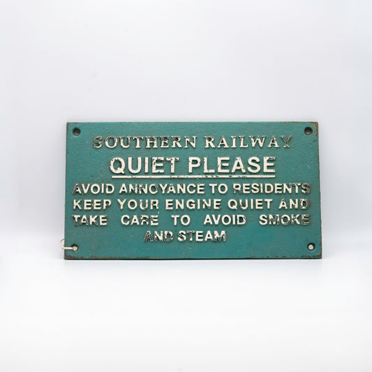 Reproduction Cast Iron Southern Railway Sign