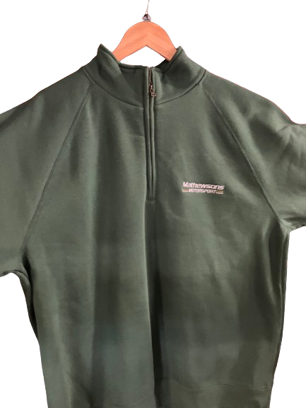 Mathewsons Motorsport Green Quarter Zip