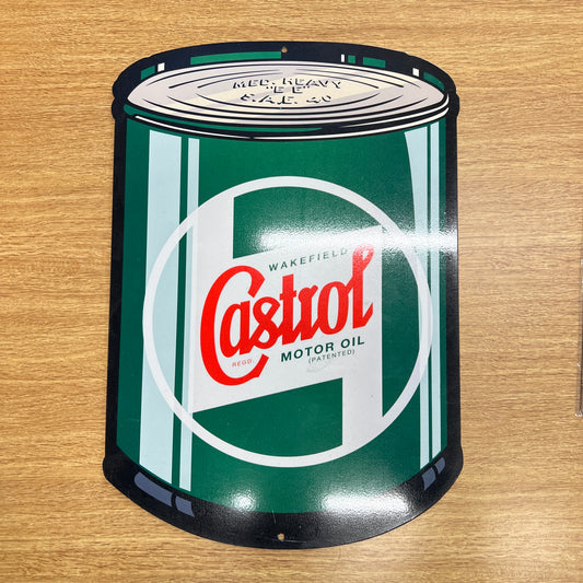 Castrol Oil Can Sign