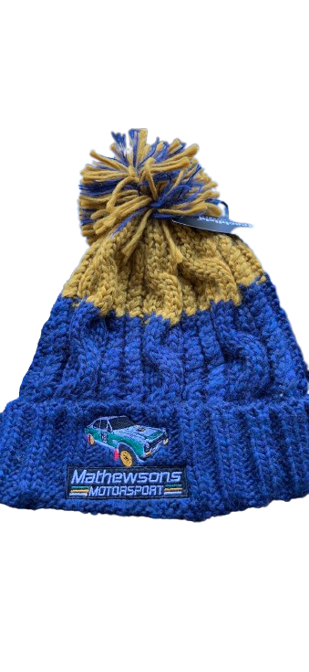 Motorsport Cable Knit Bobble Hat - Escorts and Fiesta