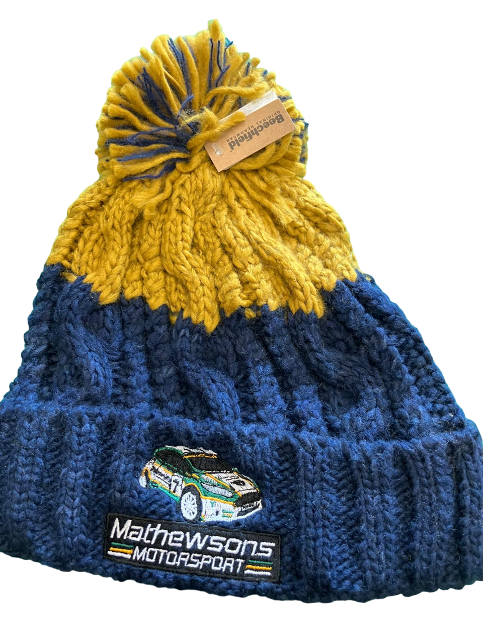 Motorsport Cable Knit Bobble Hat - Escorts and Fiesta