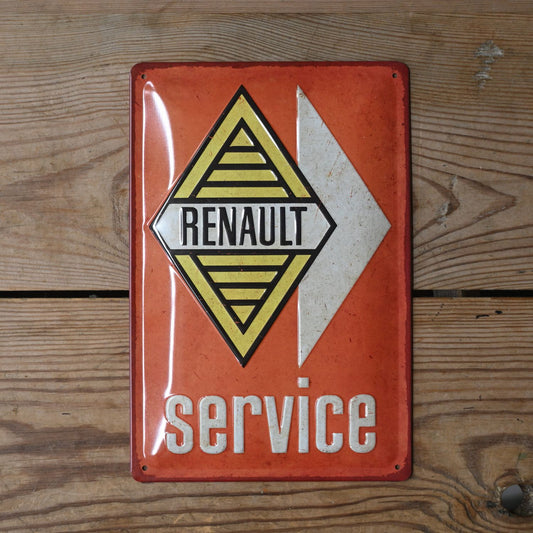 Renault Service Metal Sign