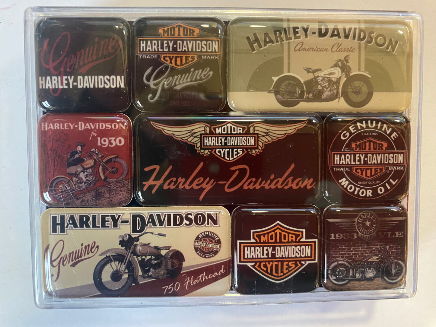 Harley Davidson Nine Magnet Set