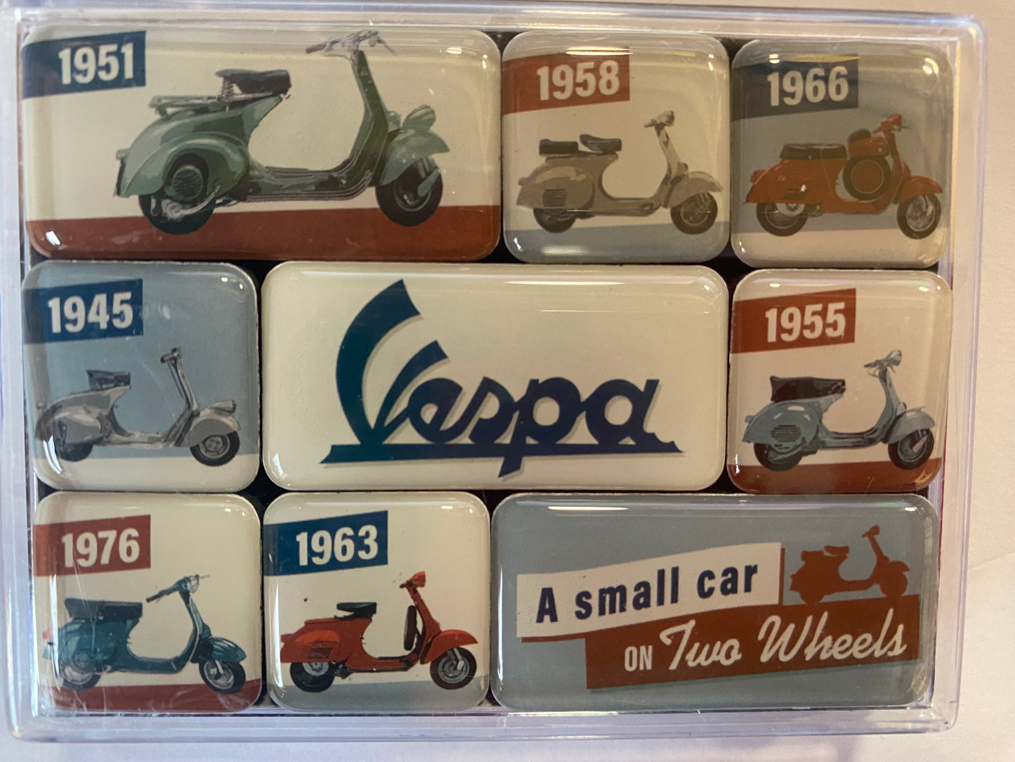 Vespa Nine Piece Magnet Set