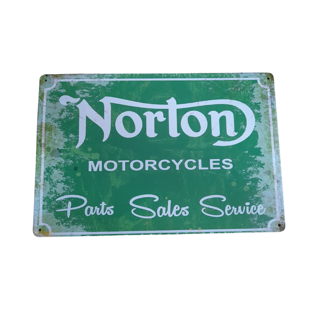 Norton Motorcycles Metal Sign