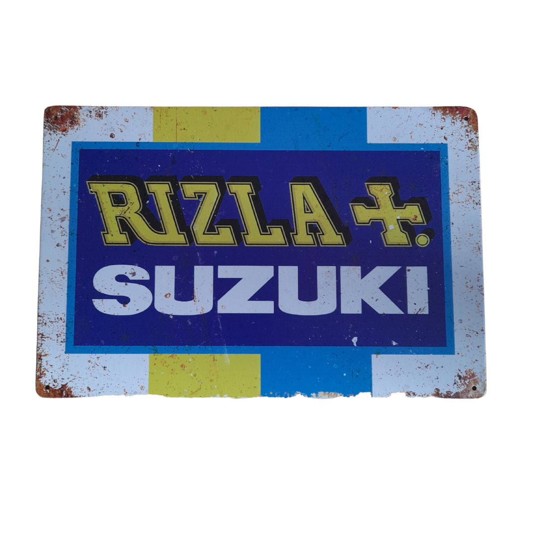 Rizla Suzuki Metal Sign