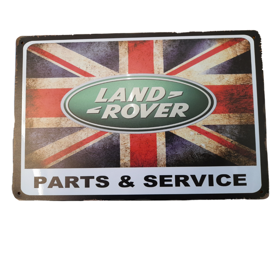 Land Rover Parts & Service Metal Sign