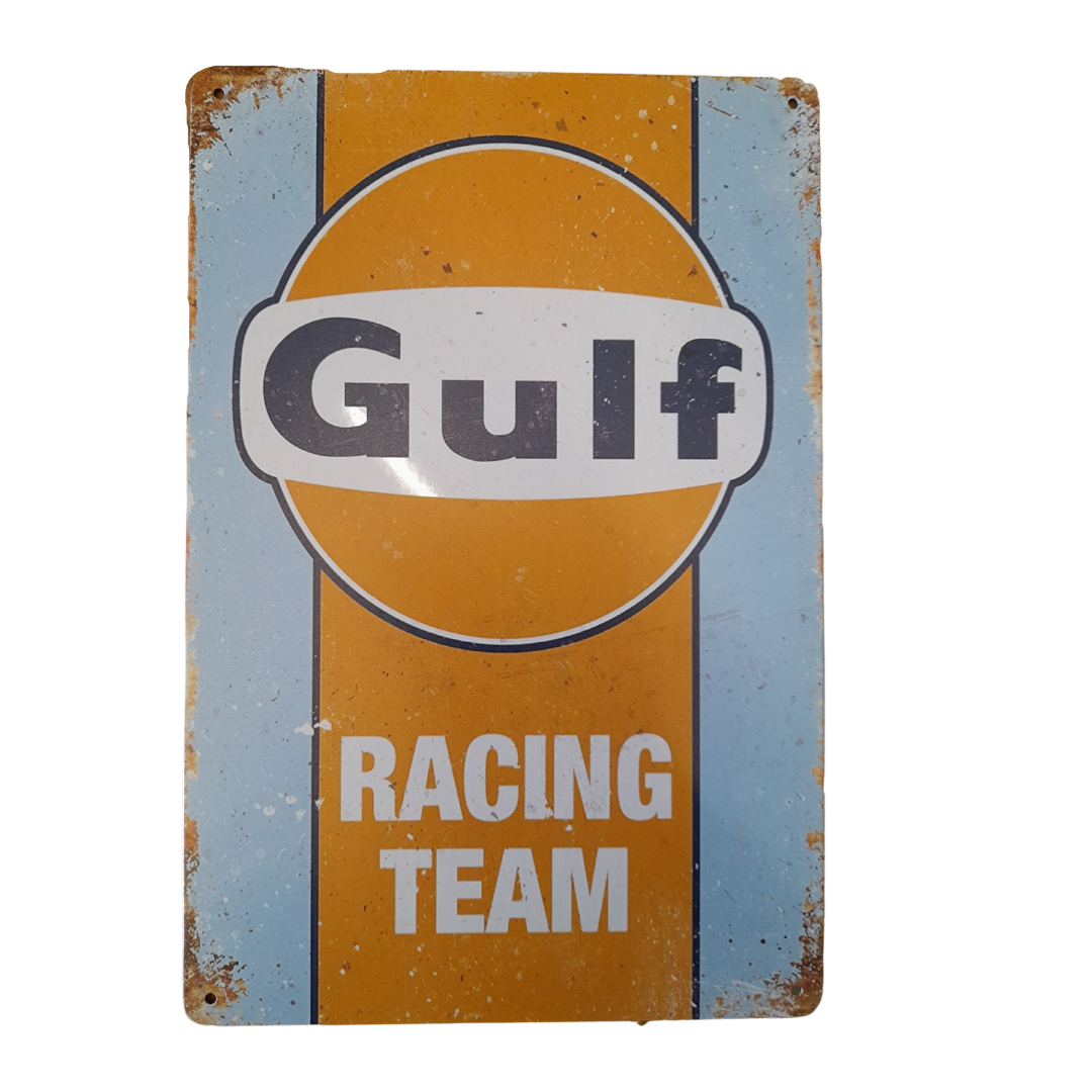 Gulf Racing Team Sign