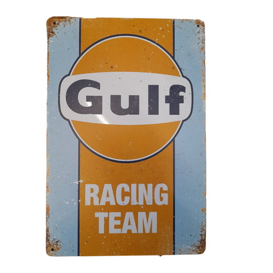 Gulf Racing Team Sign